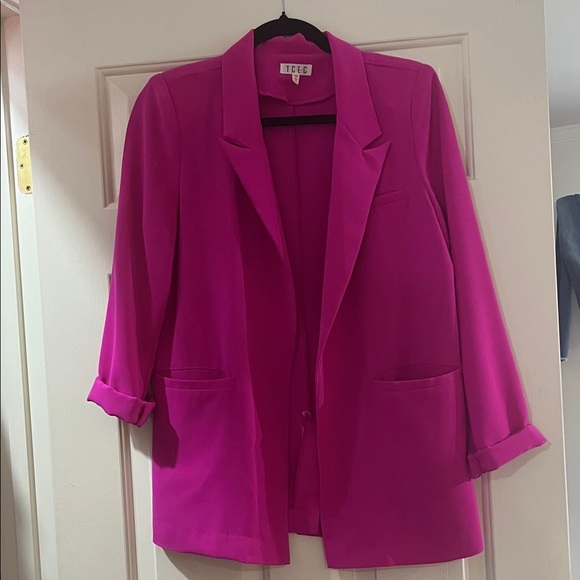 TCEC Jackets & Blazers - TCEC Fuchsia Blazer Jacket